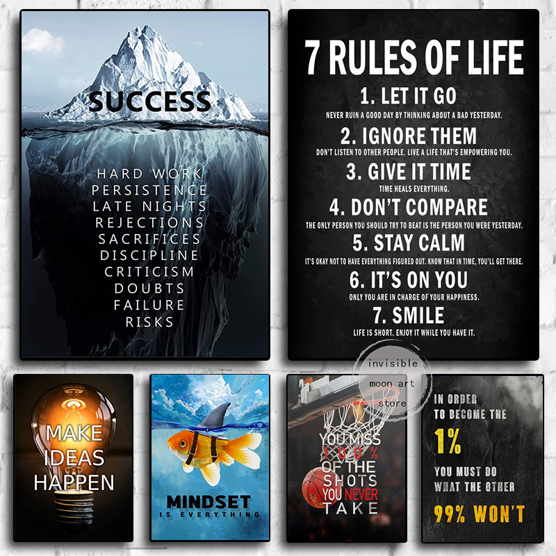 Photography Quotes - Motivational Art Posters 7 Rules of