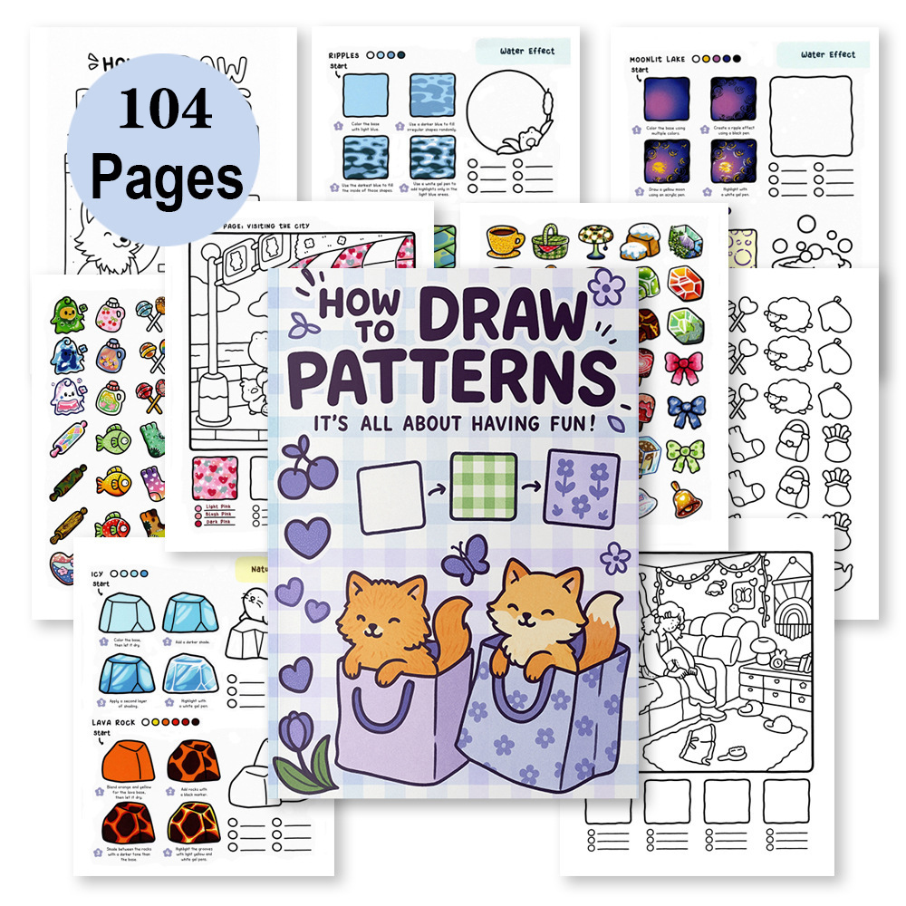 Photography Of Book - Coloring Book: How to Draw Patterns