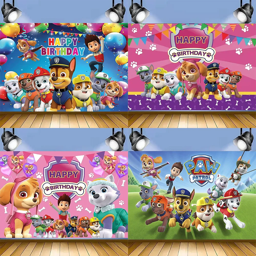 Photography Award - Paw Patrol Background Cloth Poster Photo