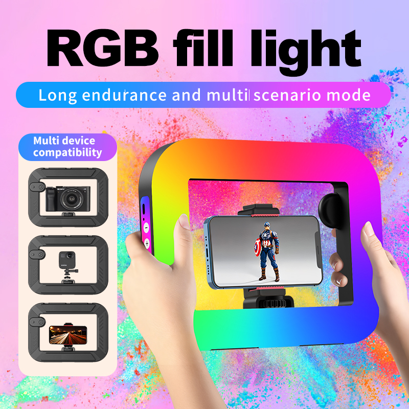 Photography Umbrella Lights - Smartphone Video Rig Handheld RGB Ring