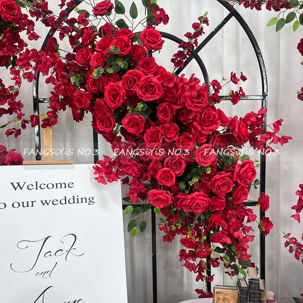 Photography Graduation - Artificial Pink Rose Arch with Green