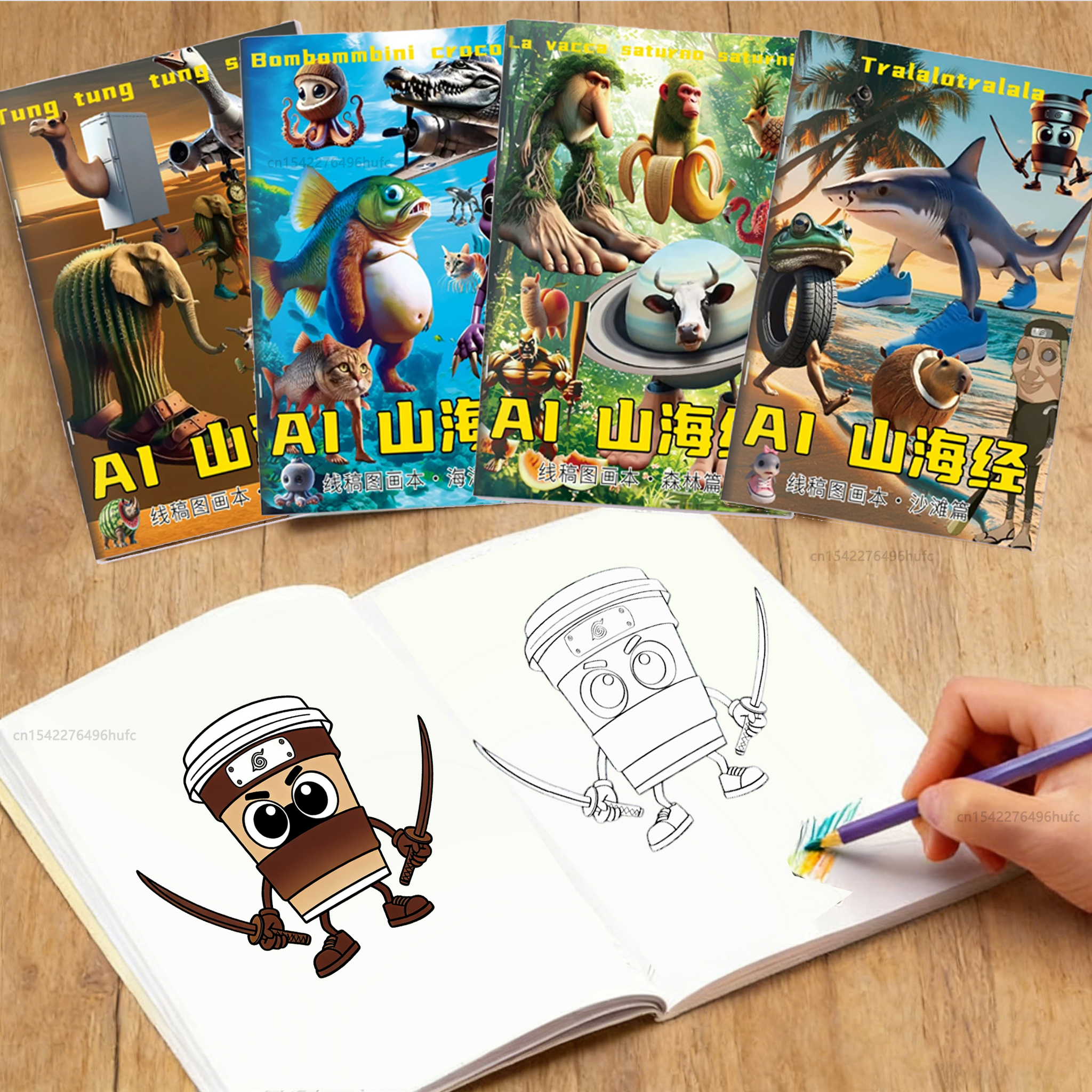 Italian Brainrot Coloring Book - Photography Of Book reseña y precio