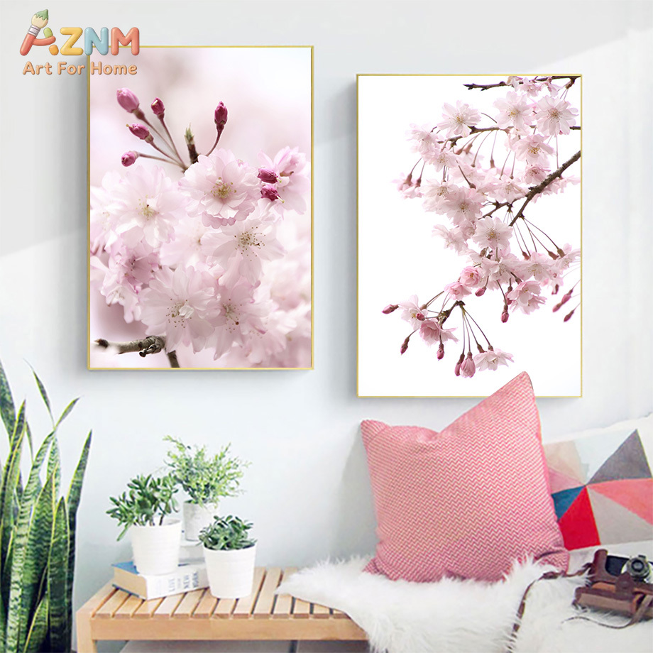 AZNM Pink Cherry Blossom Canva - Photography Quotes reseña y precio