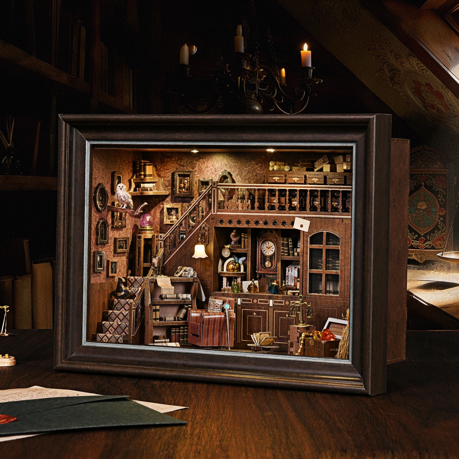 Book Nook Kit Secret Attic DIY - Photography Hacks reseña y precio
