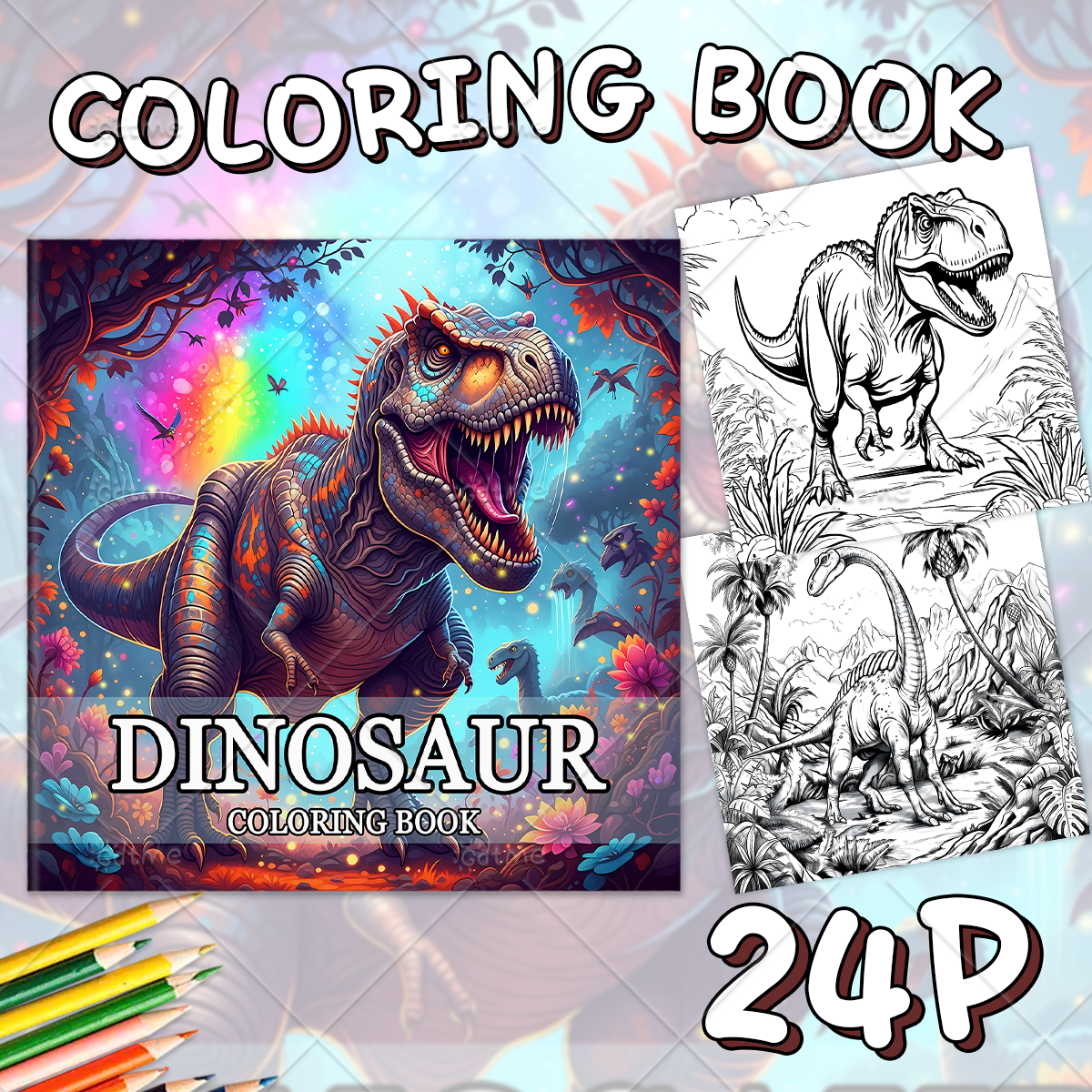 DINOSAUR Coloring Book Adult R - Photography Of Book reseña y precio