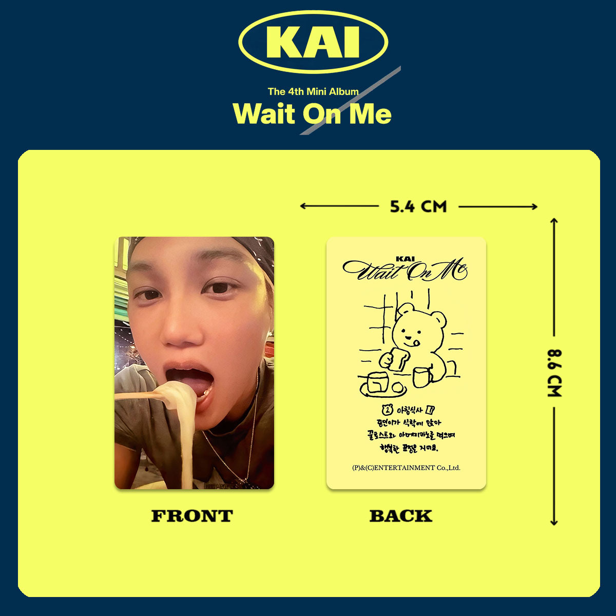 5/6Pcs/Set KAI Idol Boy Solo N - Photography Portfolio reseña y precio