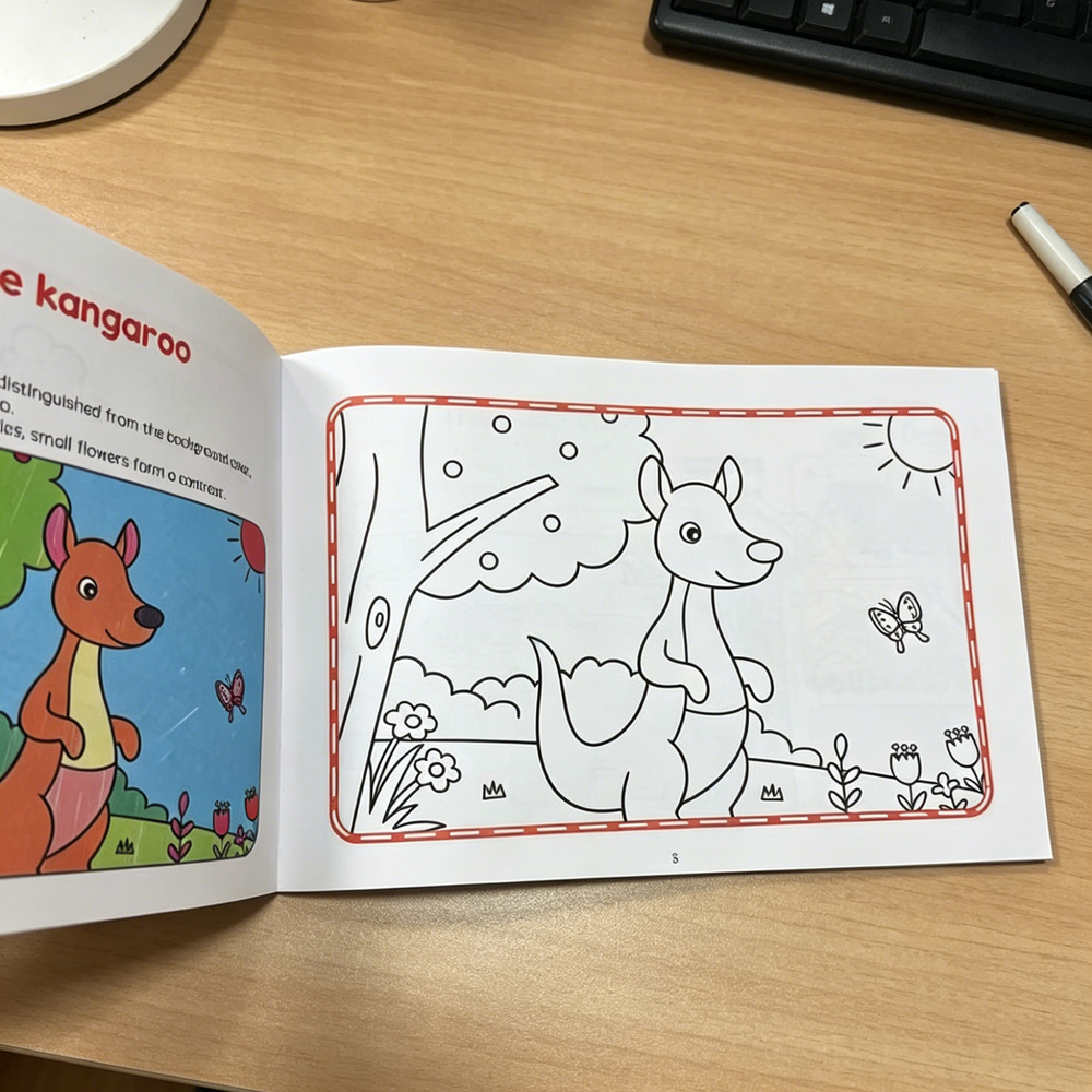 Children's Animal Coloring Boo - Photography Of Book reseña y precio
