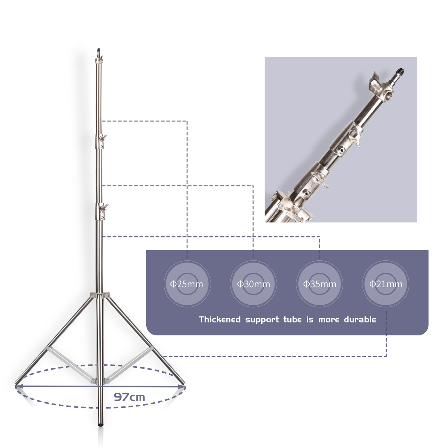 SH 2.8M Stainless Steel Light  - Photography Kit Pro reseña y precio