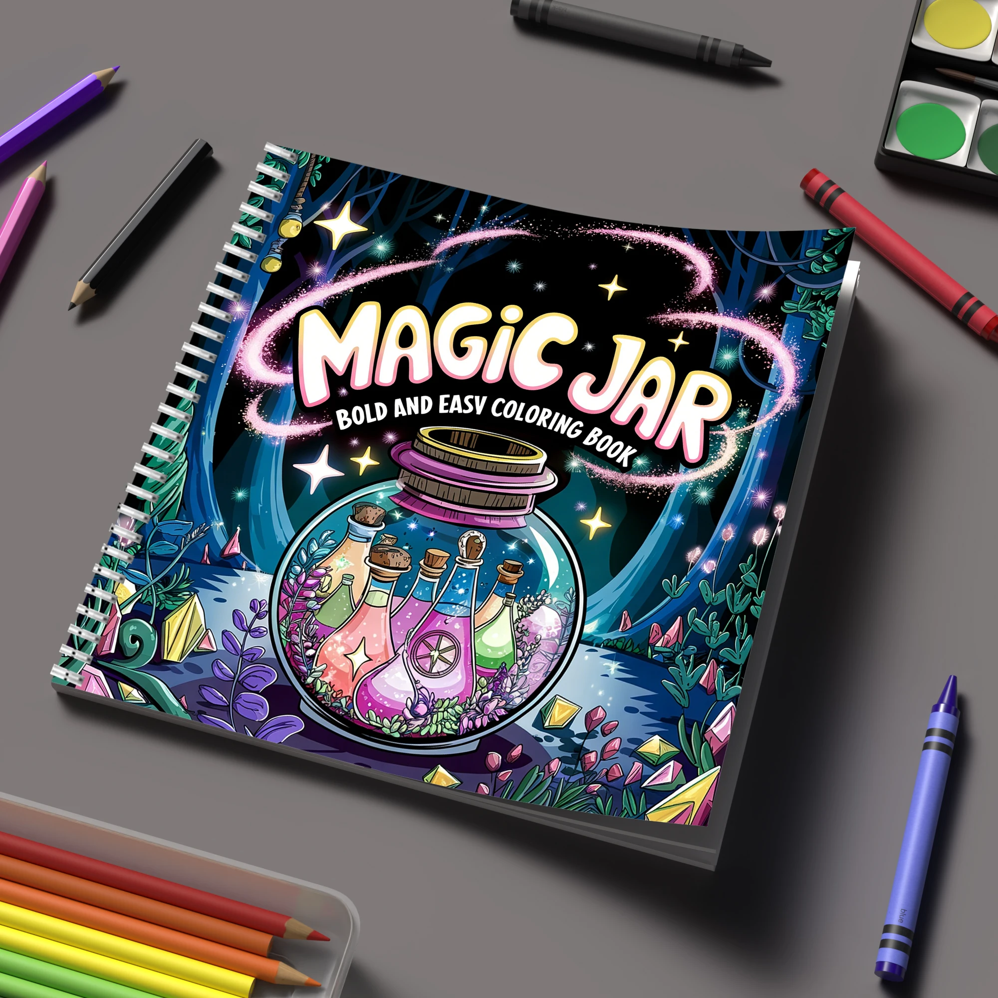 Coloring Book Magic Jar for Ad - Photography Of Book reseña y precio