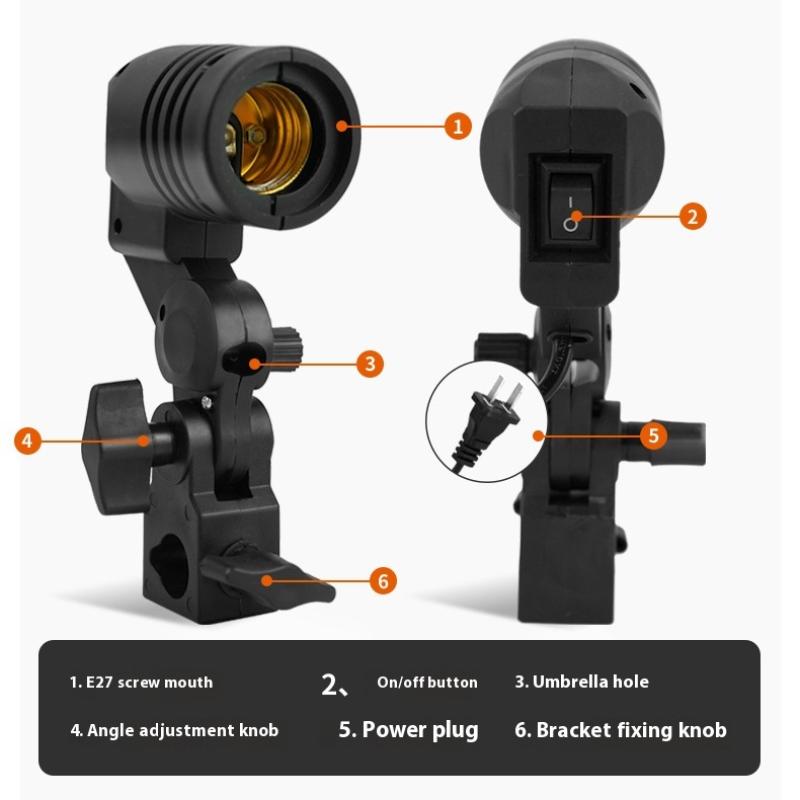 Black 1.8M Cable Cord E27 Sock - Photography Umbrella Lights reseña y precio