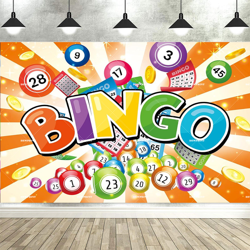 Colorful Bingo Night Backdrop  - Photography Winner reseña y precio