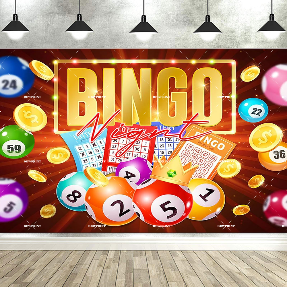 Colorful Bingo Night Backdrop  - Photography Winner reseña y precio