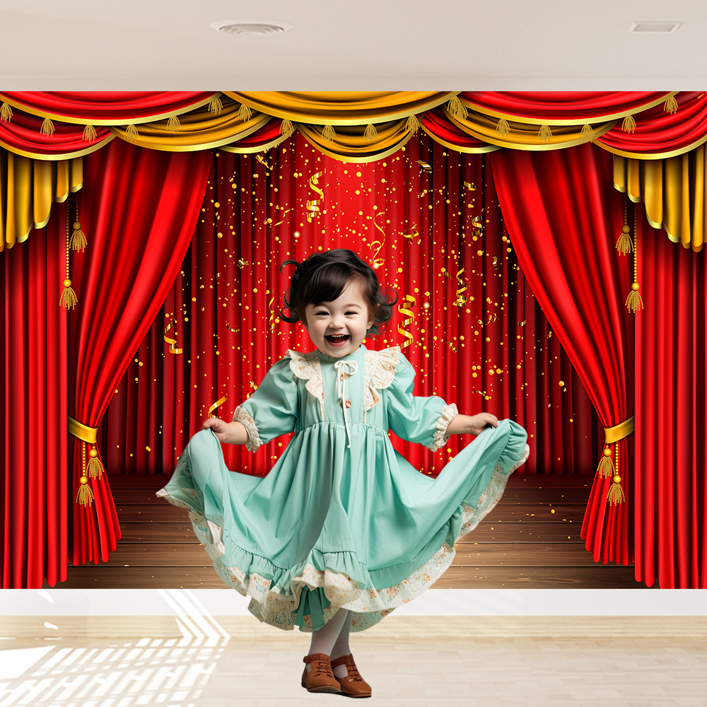Red Theater Curtain Party Back - Photography Kit Pro reseña y precio