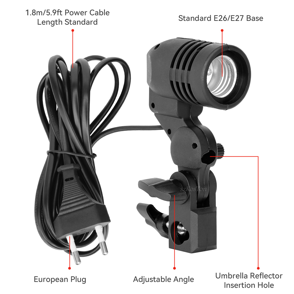 Single Head Bulb Holder E27 So - Photography Umbrella Lights reseña y precio