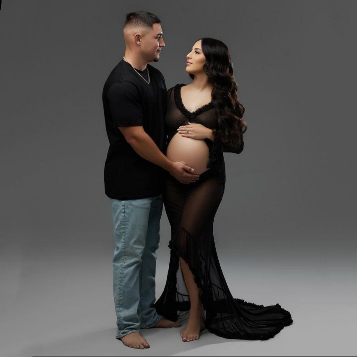 Long Train Tulle Maternity Pho - Photography Club reseña y precio