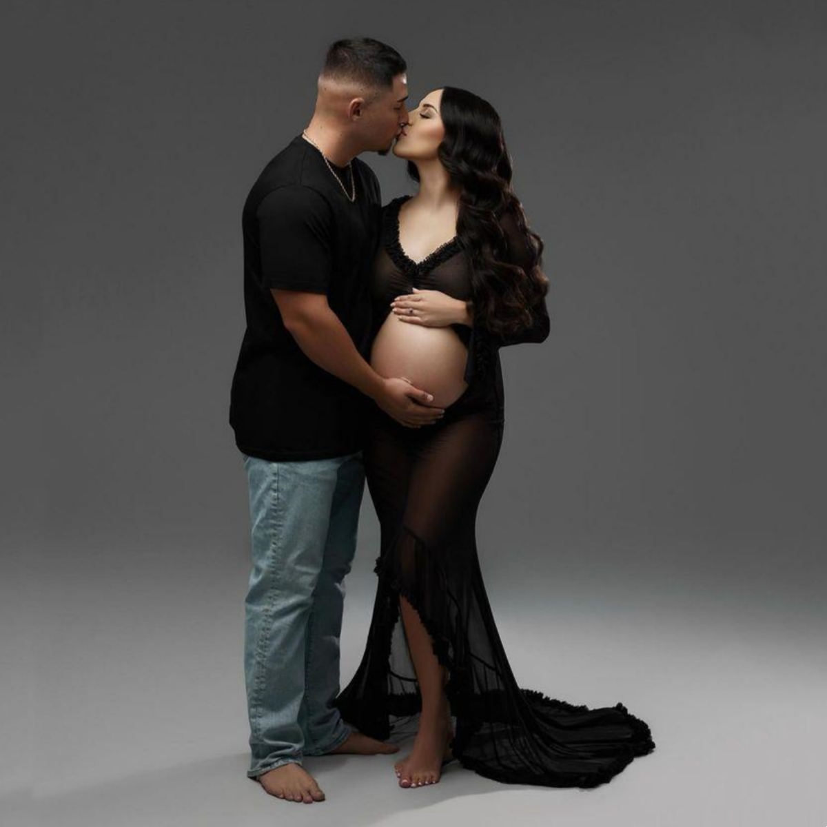 Long Train Tulle Maternity Pho - Photography Club reseña y precio