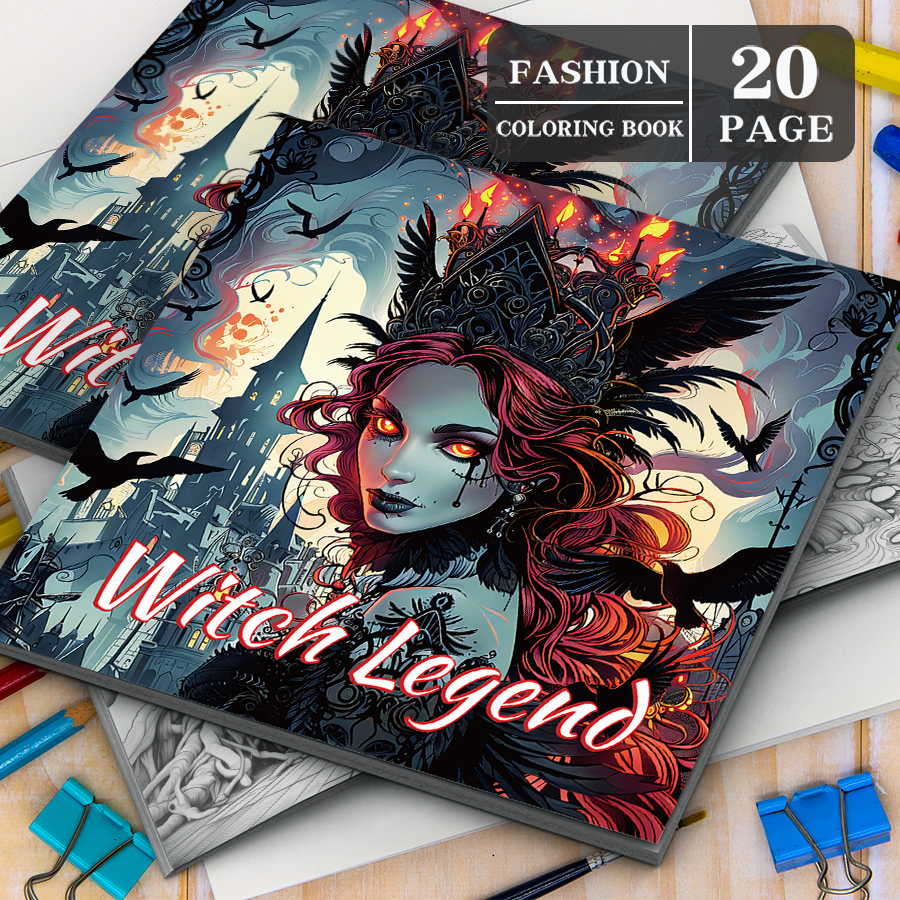 1pc  Witch Legend Coloring Boo - Photography Of Book reseña y precio