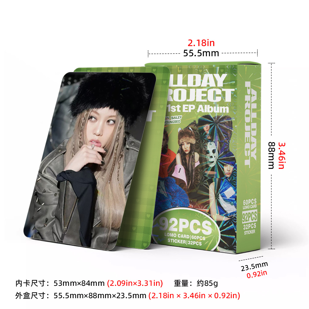 92Pcs/Set ALLDAY PROJECT Idol  - Photography Portfolio reseña y precio