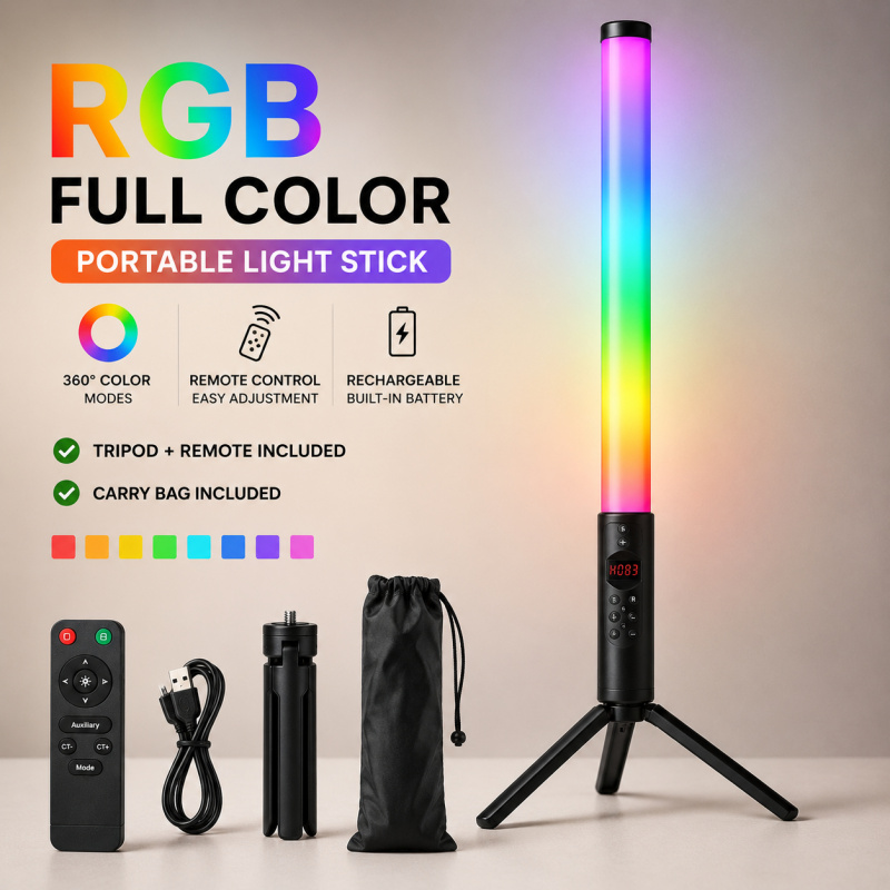RGB Handheld Video Light Wand, - Photography Umbrella Lights reseña y precio