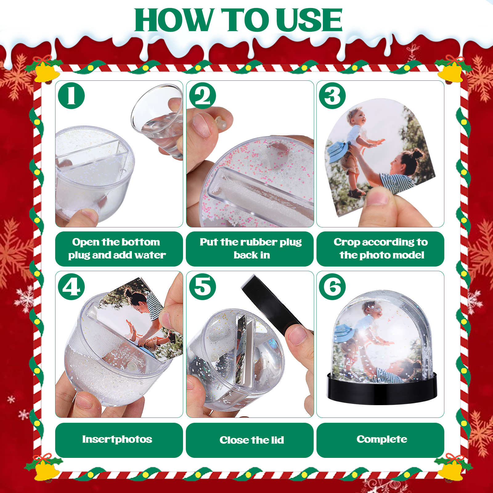  Snow Globe With Photo Inserts - Photography Hacks reseña y precio