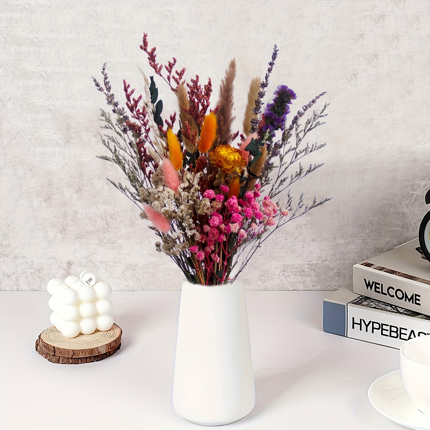 INS Style Dried Baby's Breath  - Photography Graduation reseña y precio