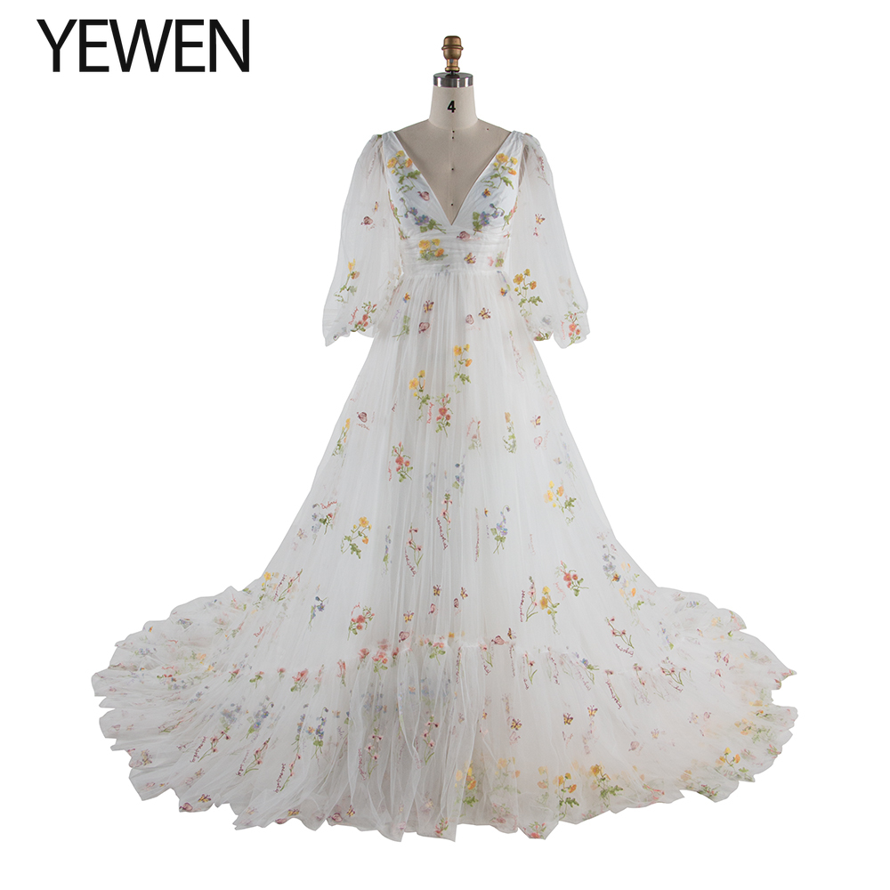 60cm Train Long Puffy Sleeve E - Photography Graduation reseña y precio