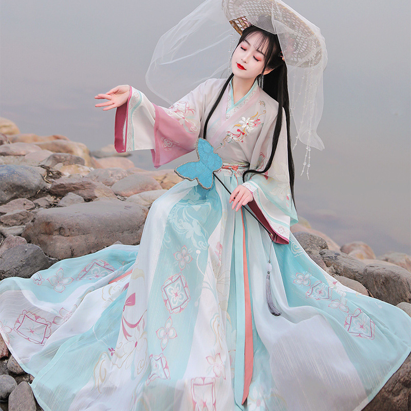 Women Pink Gradient Hanfu Trad - Photography Game reseña y precio