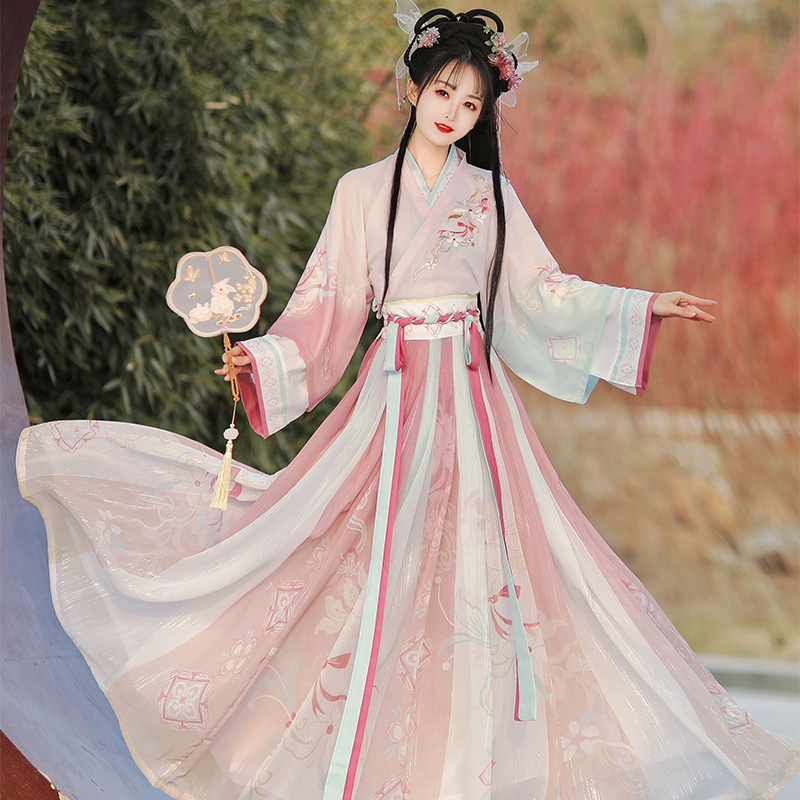 Women Pink Gradient Hanfu Trad - Photography Game reseña y precio