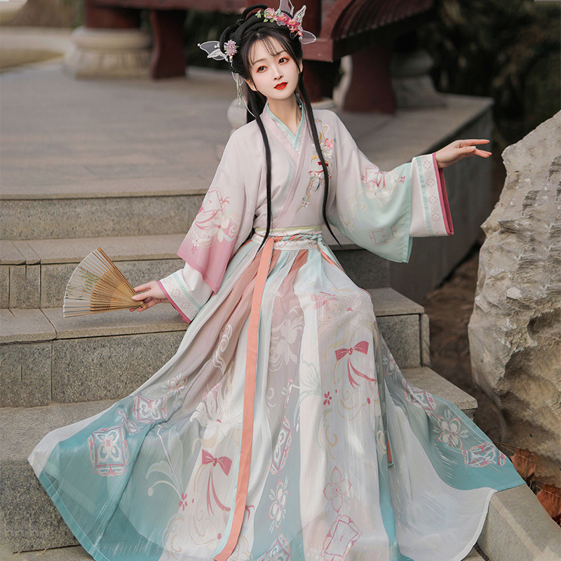 Women Pink Gradient Hanfu Trad - Photography Game reseña y precio