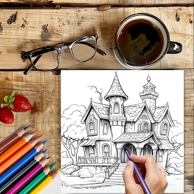 Haunted House Coloring Book fo - Photography Of Book reseña y precio