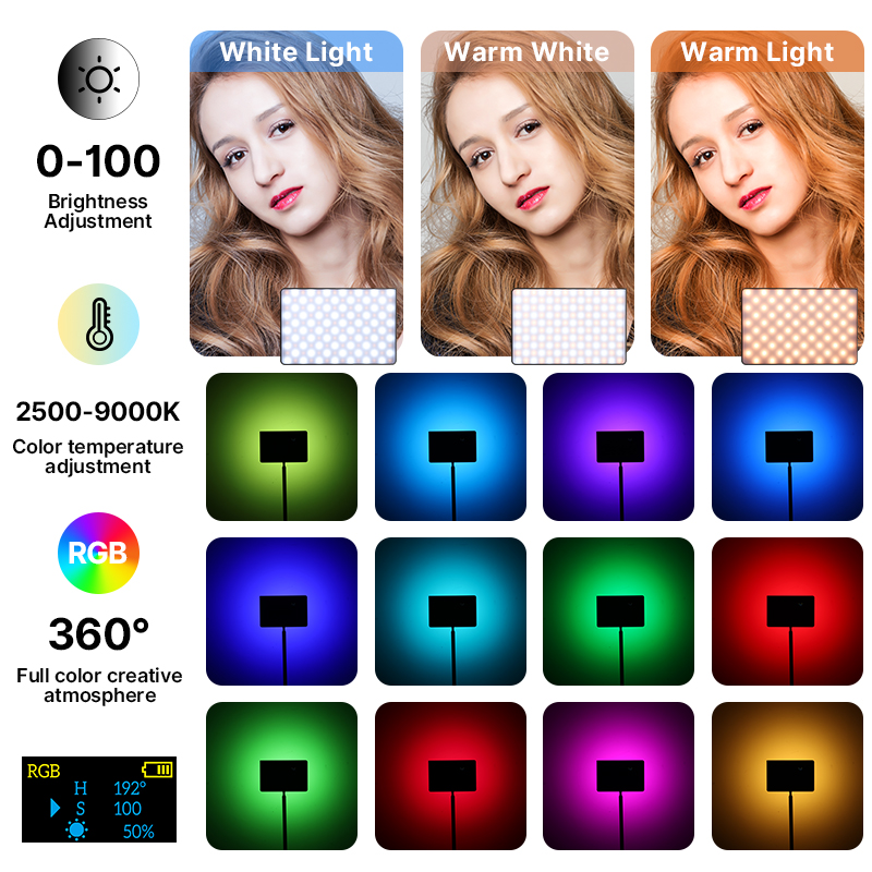 Ulanzi LT003 15W RGB Video Lig - Photography Umbrella Lights reseña y precio