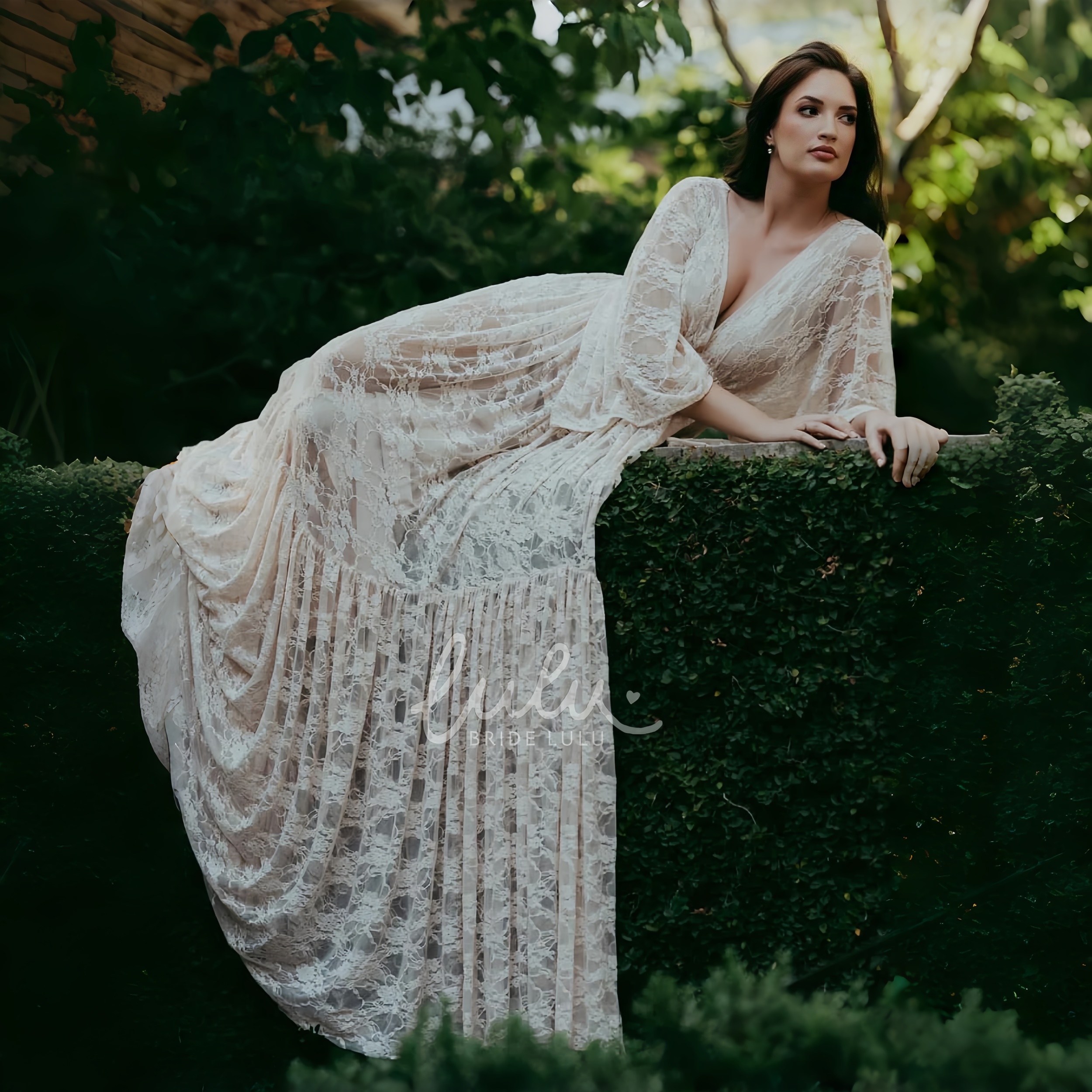 See Through Lace Boho Maternit - Photography Club reseña y precio