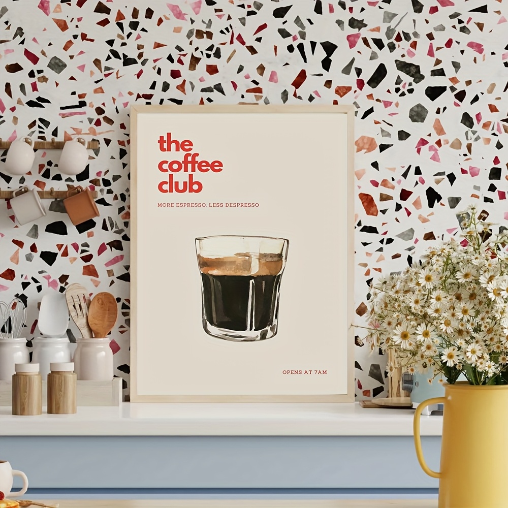 Retro Coffee Club Canvas Print - Photography Club reseña y precio