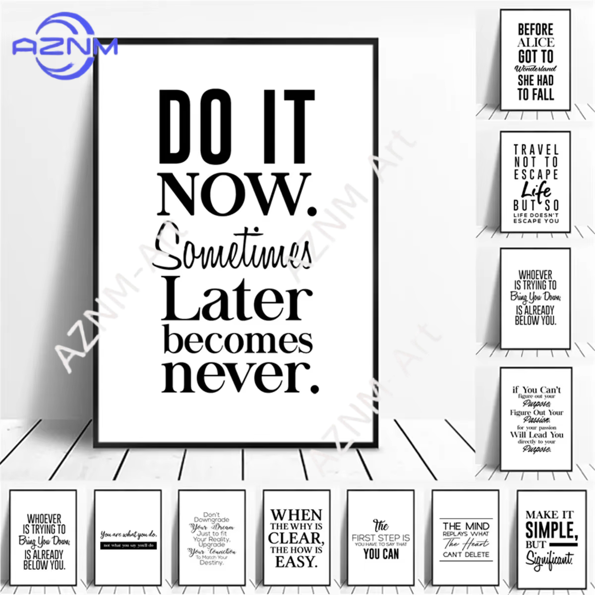 1PC Canvas Painting Positive E - Photography Quotes reseña y precio