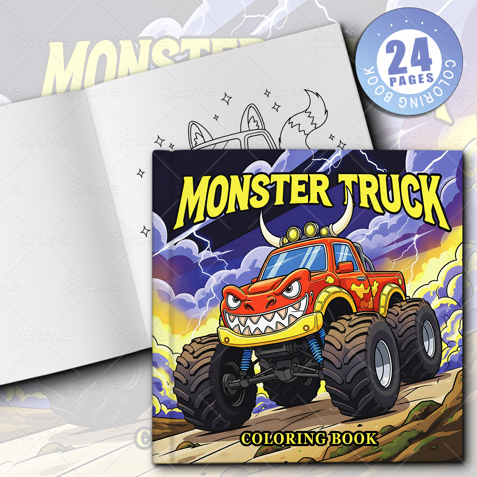 MONSTER TRUCK Coloring Book fo - Photography Of Book reseña y precio