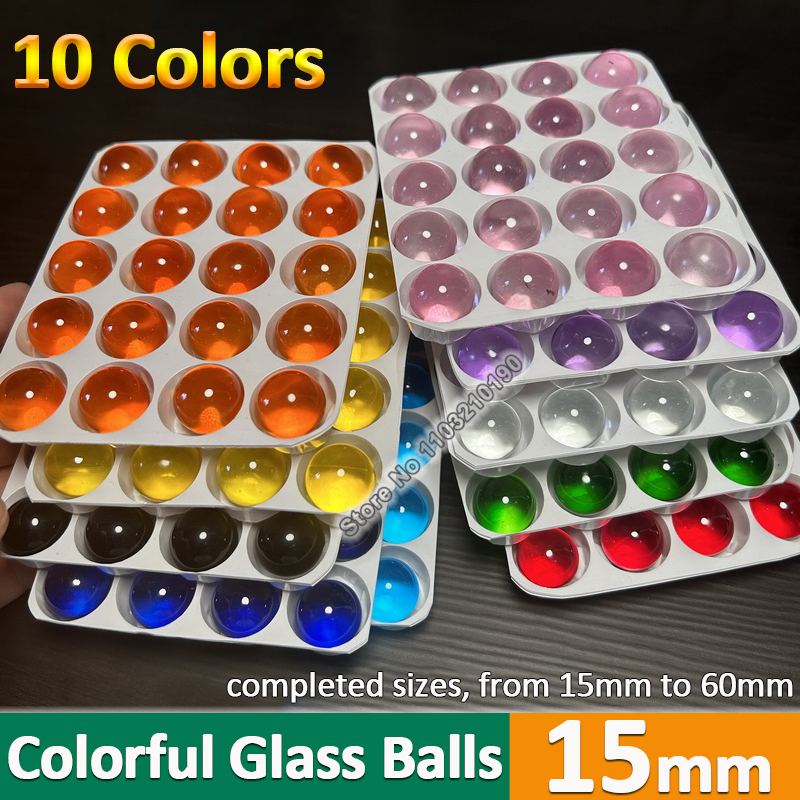 10/20pcs Solid Color Glass Bal - Photography Game reseña y precio