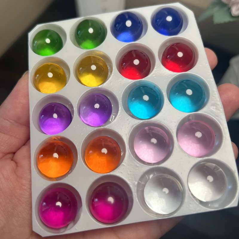 10/20pcs Solid Color Glass Bal - Photography Game reseña y precio