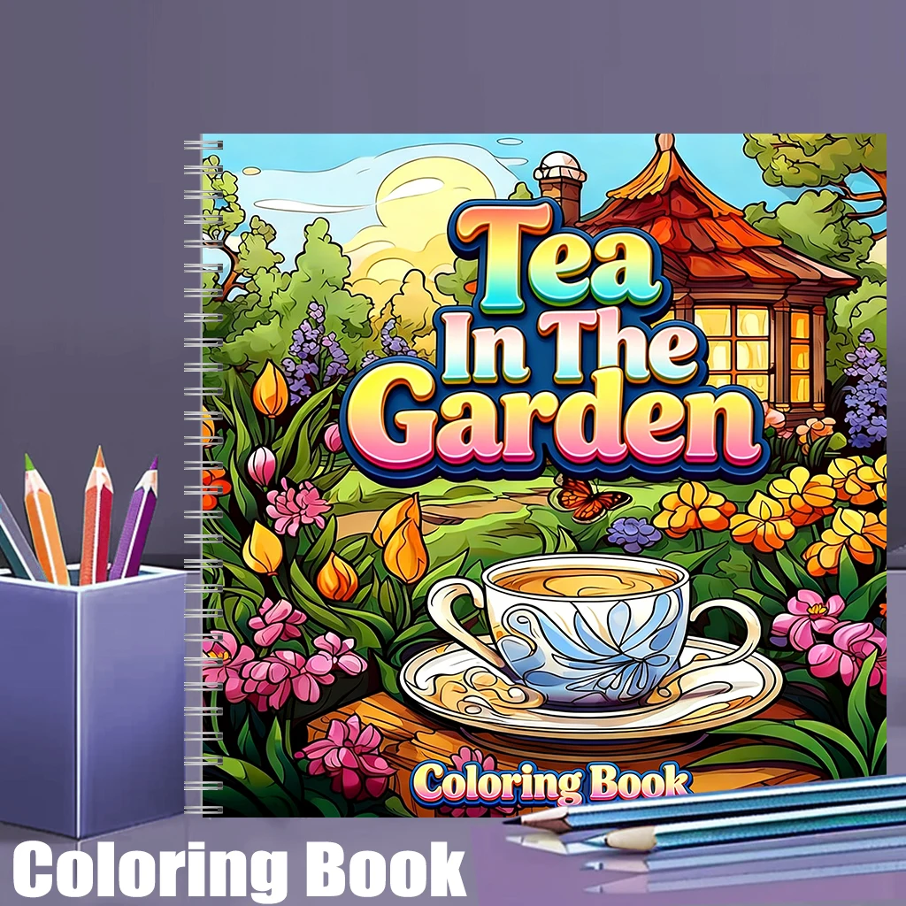 Tea In The Gardens Coloring Bo - Photography Of Book reseña y precio