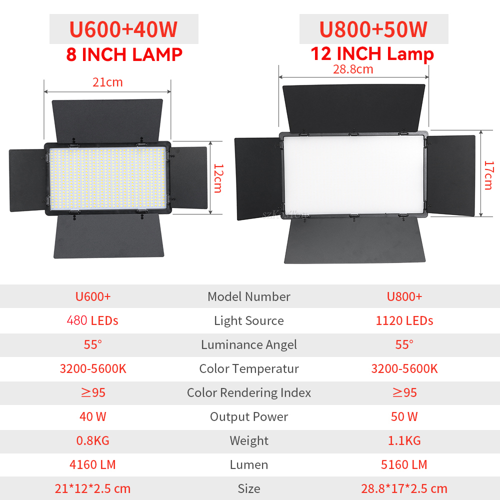 U800 U600 LED Photo Studio Vid - Photography Game reseña y precio