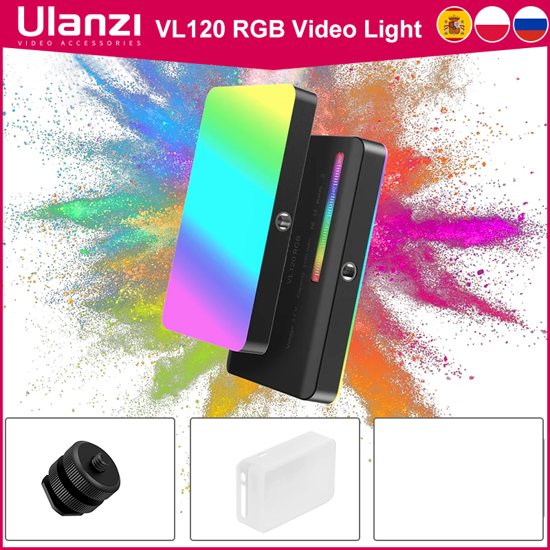 Ulanzi VL120 RGB Camera Video  - Photography Umbrella Lights reseña y precio